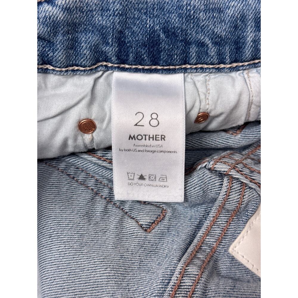 Mother Jeans 28 Womens The Tomcat Ankle Quite Contrary Distressed Wash Denim - Picture 7 of 11